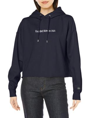 Lee Sweatshirt Sport Medium [Offiziell] Damen Hoodie, Marineblau,