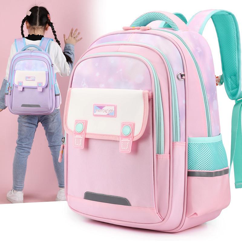 Spacious Cute Oxford Cloth Backpack For Kids Boys Girls 1-5 Grade School Bag