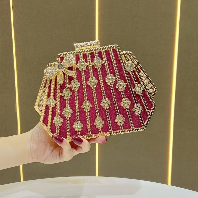 High-class Social Event Diamond-encrusted Clutch Bag Fashionable Handbag Crossbody Bag for Women