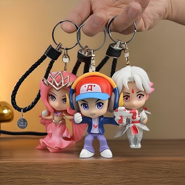 

Daji Yao & Wu Zetian Kids Game Figurine Keychain Set 9CM
