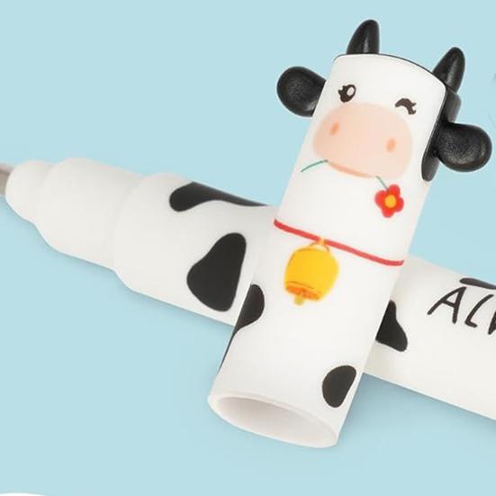 Suddbara Gelpennor med Bondgårdsdjur Toppar 0,7 mm Svart Rosa Grön Röd Bläck Smidiga Skrivpennor Roliga Skolmaterial