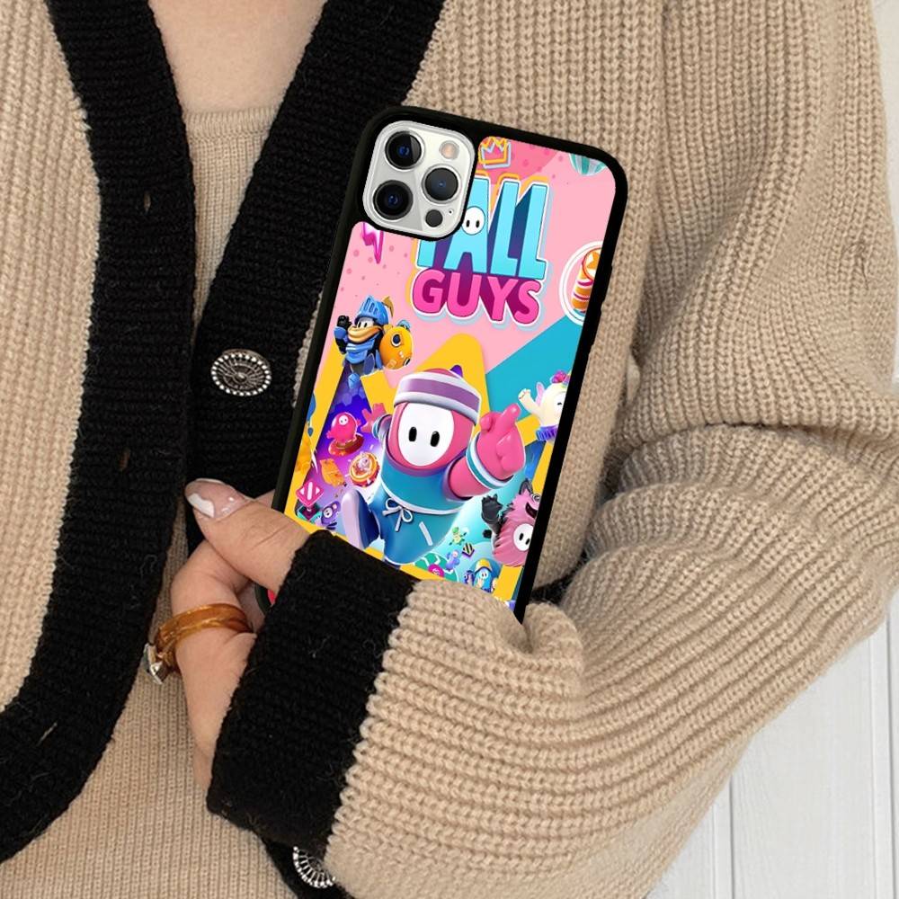 F-Fall G-Guys Party Game PC+TPU Shockproof Protective Phone Case For IPhone17 14 15 16 Pro Max 13 12 11 17 Air