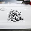 3D Car Sticker Compass Rose Navigate Mountain 4x4 Offroad Vinyl Sticker Decal Car Decal