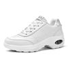 White Running Sneakers Spring and Autumn Leather Waterproof Breathable Dancing Shoes Lightweight Non-slip Soft-soled Travel Shoes