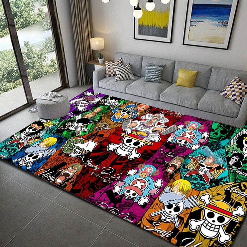 One Piece Dressrosa Pattern Area Rug Soft Durable Mat for Bedroom Living Room Decor