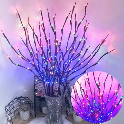 Noel 20 LEDs Söğüt Dalı Lamba Dizeleri Işık Düğün Ağacı Dekorasyon