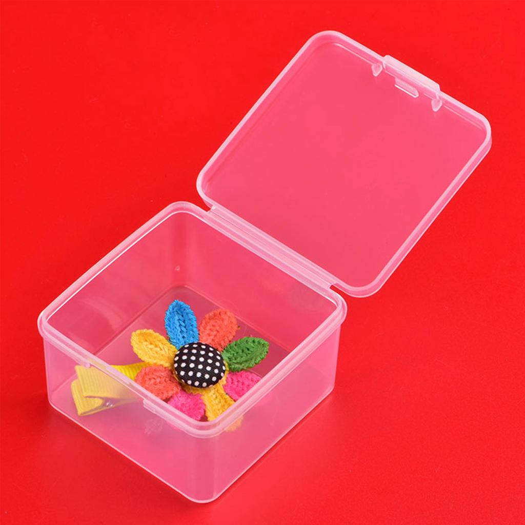 Square Transparency Plastic Storage Containers Box Organizers for Beauty Supplie