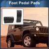 1 Set Automatiska Fotacceleratorpedalöverdrag för Jeep Wrangler 2018-2024 Svart