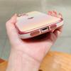 For iPhone 16 Pro Case Dazzling Design Electroplating Heart Pattern TPU Phone Cover