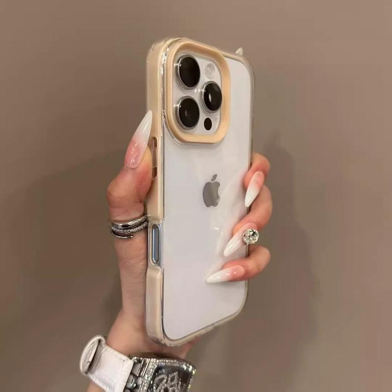 Soft Card Bag Candy Transparent Phone Case For iPhone 11 12 13 14 15 16 Pro Max Plus X Xs XR Max Bumber Back Cases Cover