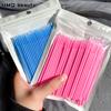 300/100 Stück Wimpernreinigungspinsel Wimpernverlängerung Mikro-Wattestäbchen Einzelne Wimpernbürsten Beauty-Make-up-Reiniger-Werkzeuge