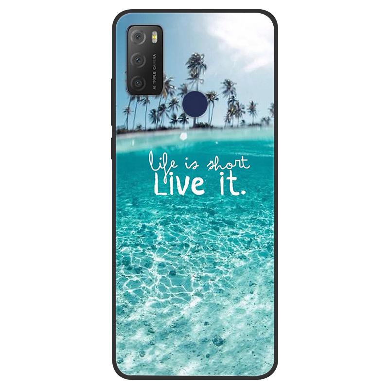 For TCL 20Y Case Girl Cat Flower Soft Silicone Back Wolf Shell for TCL 20E 6125F Fundas Phone Cover For TCL20Y 6156D 20 E Coque