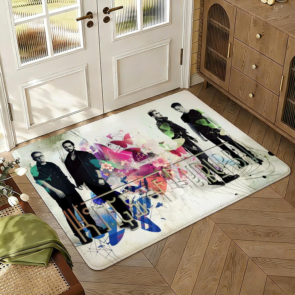 Guitarist T-Tom Kaulitz Singer Floor Mat Soft Thickened Absorbent Non-Slip Bedroom Living Room Door Mat Home Decor Flannel Rugs