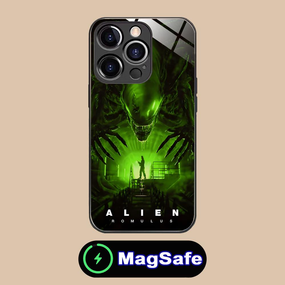 

Alien Romulus Mobile Cell Phone Case for iPhone 17 16 15 14 13 12 11 Air Pro Max Plus Mini MagSafe Glass Colorful Cover Cover iPhone 11 Pro Max