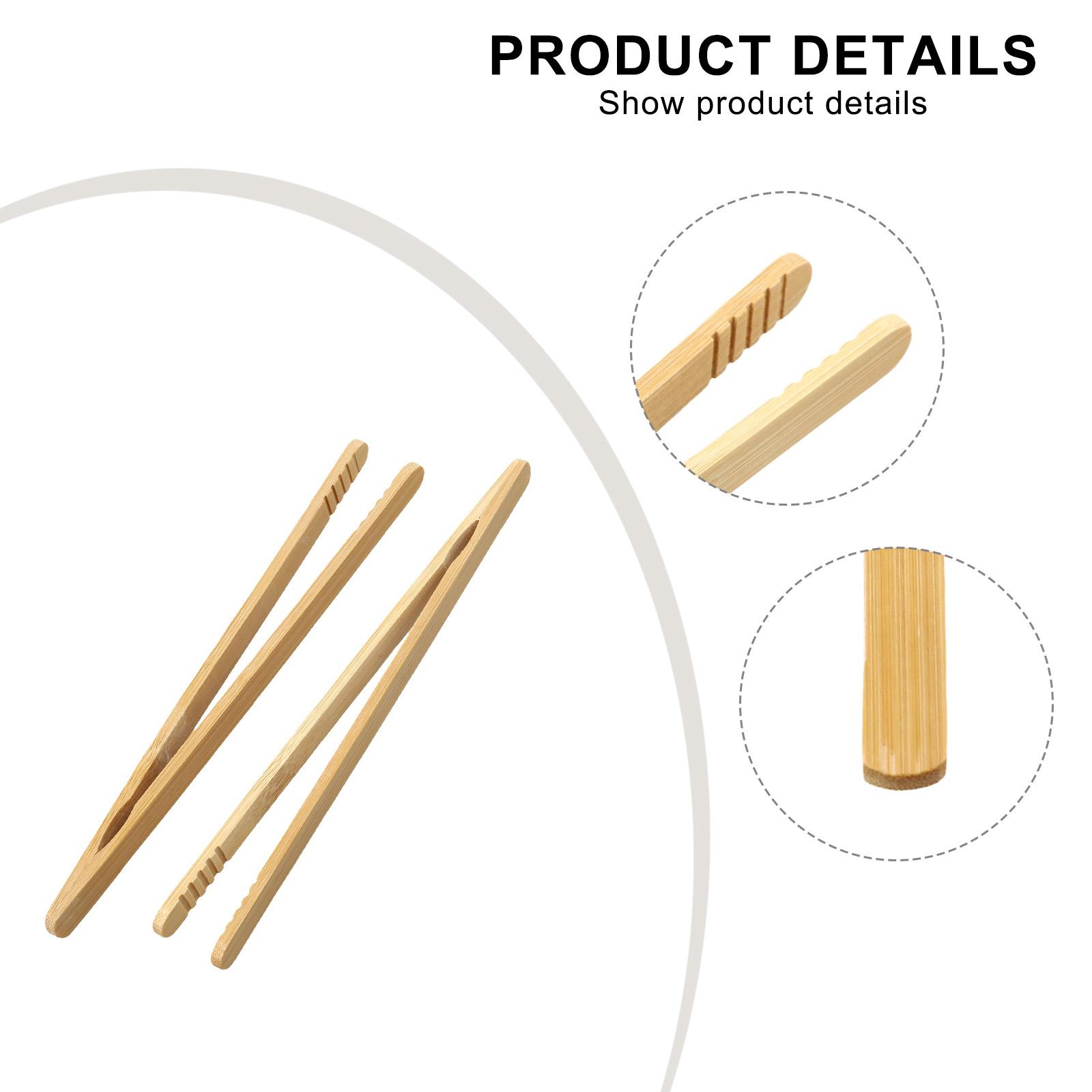 2 шт. Деревянные Деревянные Щипцы для Еды Тостов Салата Тостер Сахар Лед Чай Щипцы Кухонные Инструменты Аксессуары Для Барбекю Завтрак Посуда China Mainland