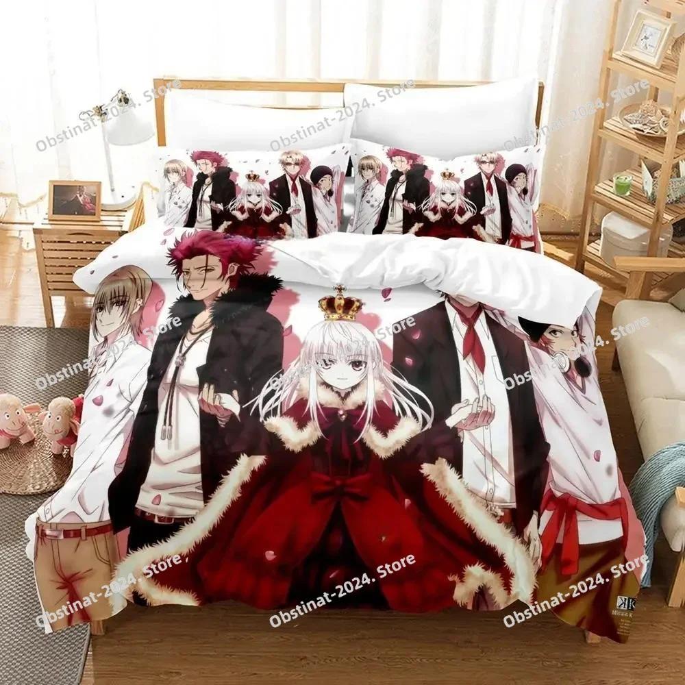 Anime K Project Mikoto Suoh No Blood! No Bone! No Ash! Bedding Set Duvet Cover Full Queen King Size Pillowcase Printed Bed Set