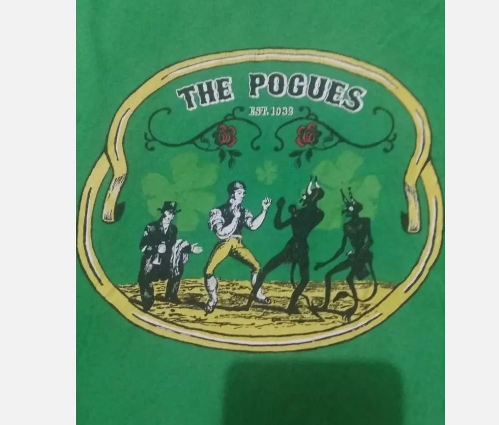 The Pogues Shirt, The Pogues Band T Shirt Full Size S-5XL Irish Green Unisex T-Shirt XXL