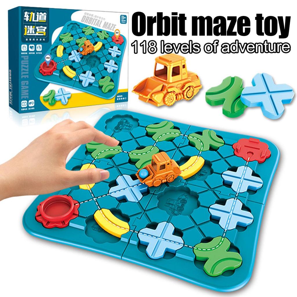 💰Kaufe Children Road Maze Builder Game Pull Back Car Track Educational