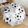 Soccer Ball Patterned Automatic Opening/Closing Umbrella with Foldable Design, Iron Frame, Outdoor Use, Ideal Gift for Fans, Travelers, Dail