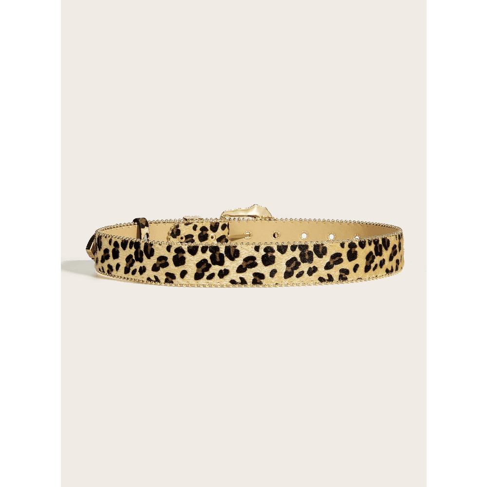 Women's Leopard Print Versatile Belt Women's Belt Premium Vintage Decorative Belt Women's