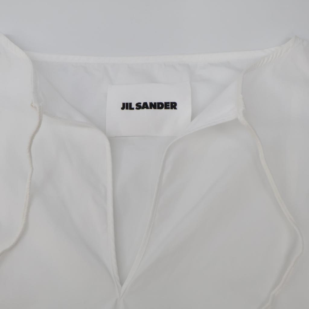 JIL SANDER JSPQ560305 White puff sleeve blouse tops 34 whiteUsed