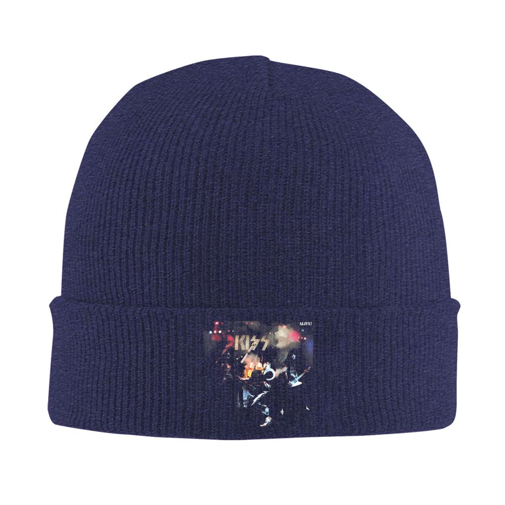 KISS 1975 Ace Frehley Beanie Hats  Bonnet Hats Female Male Fashion Kpop Skullies Beanies Spring Graphic Warm Soft Caps