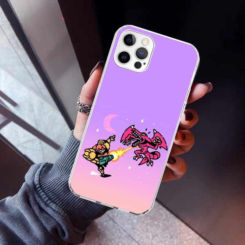 Game M-Metroids Phone Case For iPhone 17 Air 11 13 Mini 14 15 Plus 16 12 Pro Max 16E SE 7 8 Pattern Soft TPU Back Cover  13 12 M