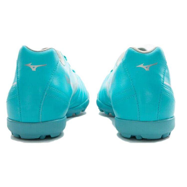 Mizuno Monarcida Neo 2 Round Toe Lace-Up TF (Rubber Studs) Slip-Resistant Durable Lightweight Soccer Shoes Men Sneaker Light-Blue P1GD232525