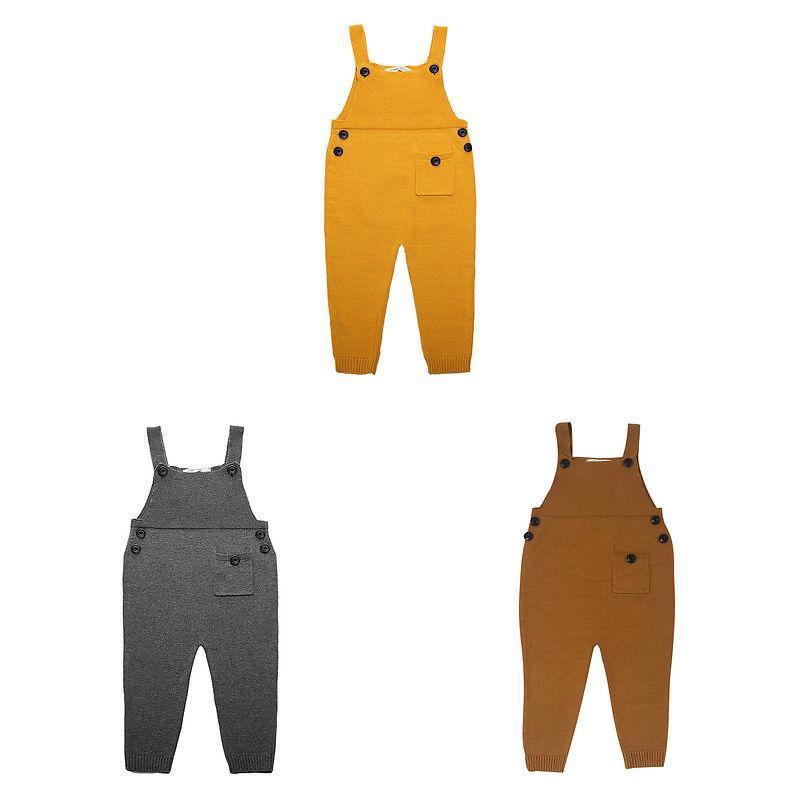 Premium Quality Kids Baby Boy Girl Knit Cotton Bid Pants Romper Jumpsuit For All Seasons