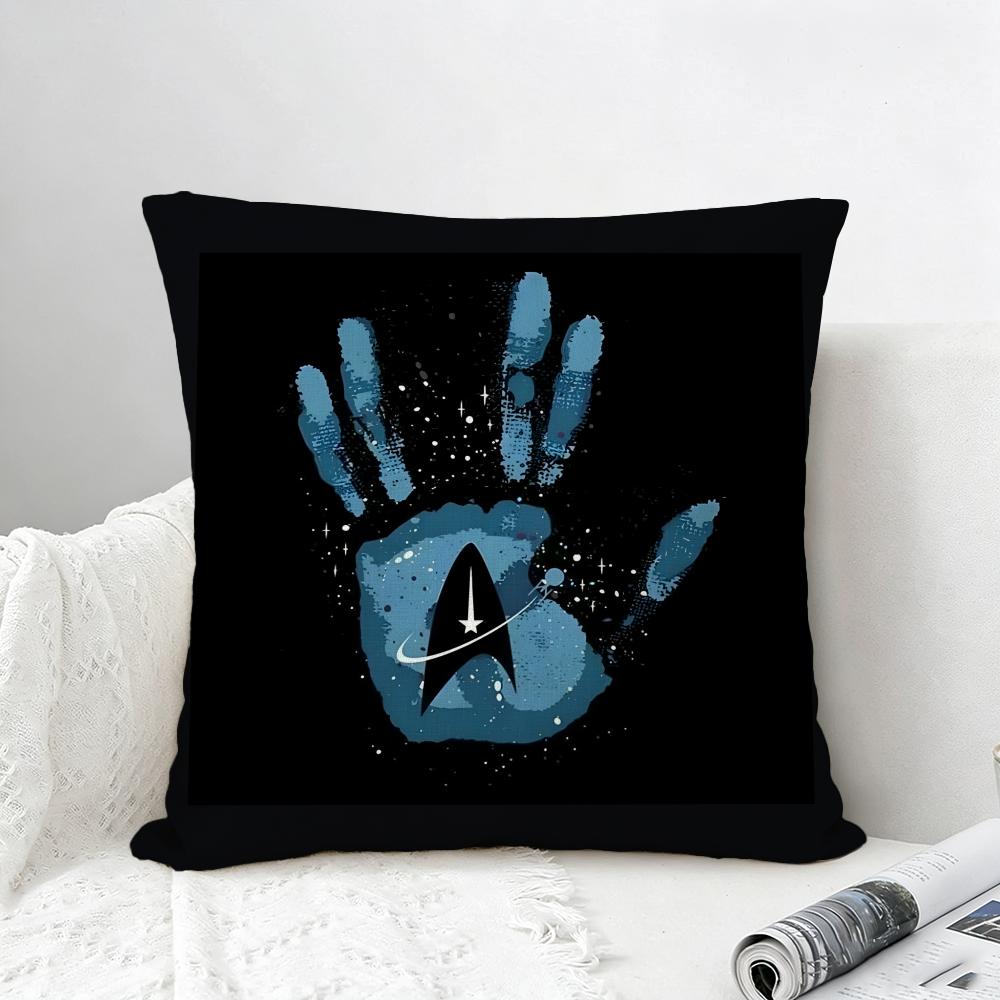 Franchise Star Trek Cushion Cover Natural Linen Pillowcase Set AllinOne Decor for Sofa Bedroom Chair