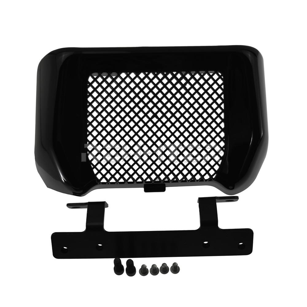 Motorcycle Black/Chrome Oil Cooler Cover Radiator