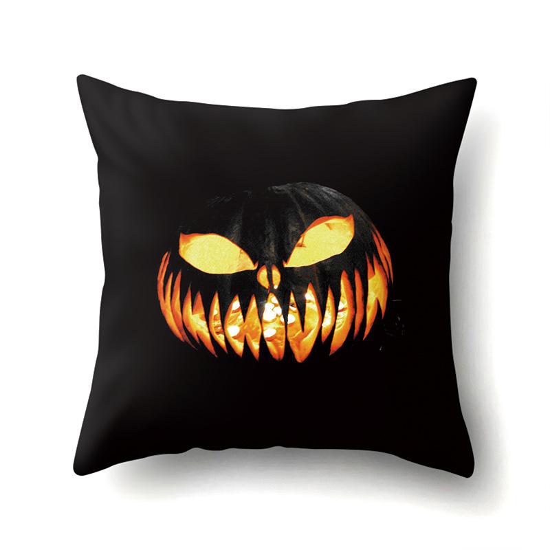 Halloween Pillowcase Car Waist Pillow Pumpkin Sofa Cushion Cover Office Home Living Room Pillowcase