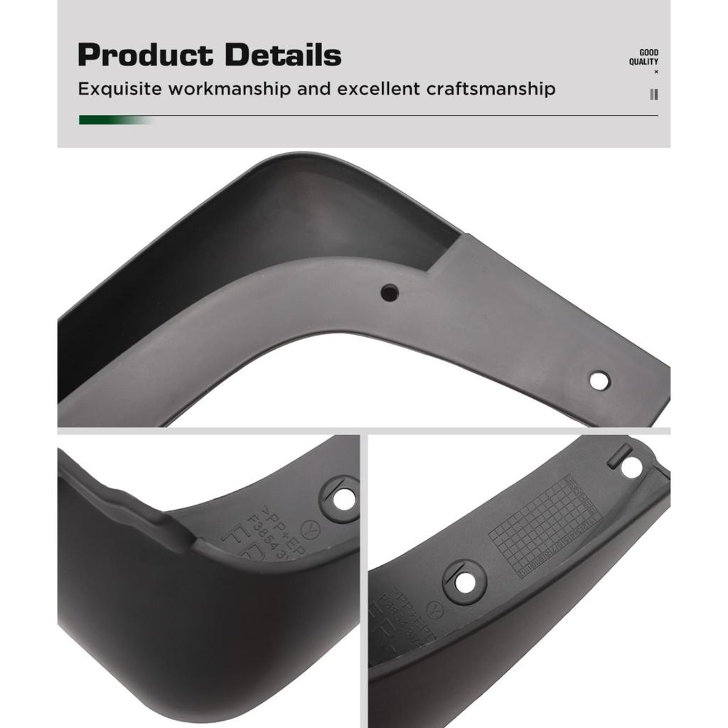 4PCS Car Mud Flaps Splash Guards Mudguards Car Mud Flaps Compatible with Nissan NOTE 2014-