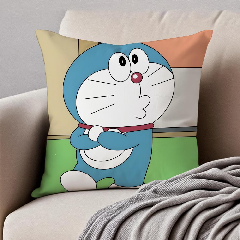 CUTE CCrayon SShinchan Cushion Cover Pillowcase Antidustmite Invisible Zipper Short Plush Sofa Cushion