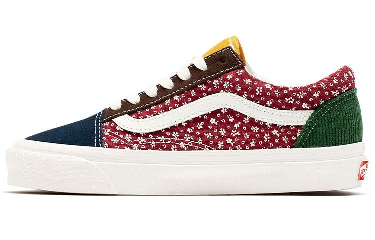 Vans Style 36 Lightweight Cozy Skateboarding Shoes Unisex Blue Green Red VN0A4BVQ448 36.5