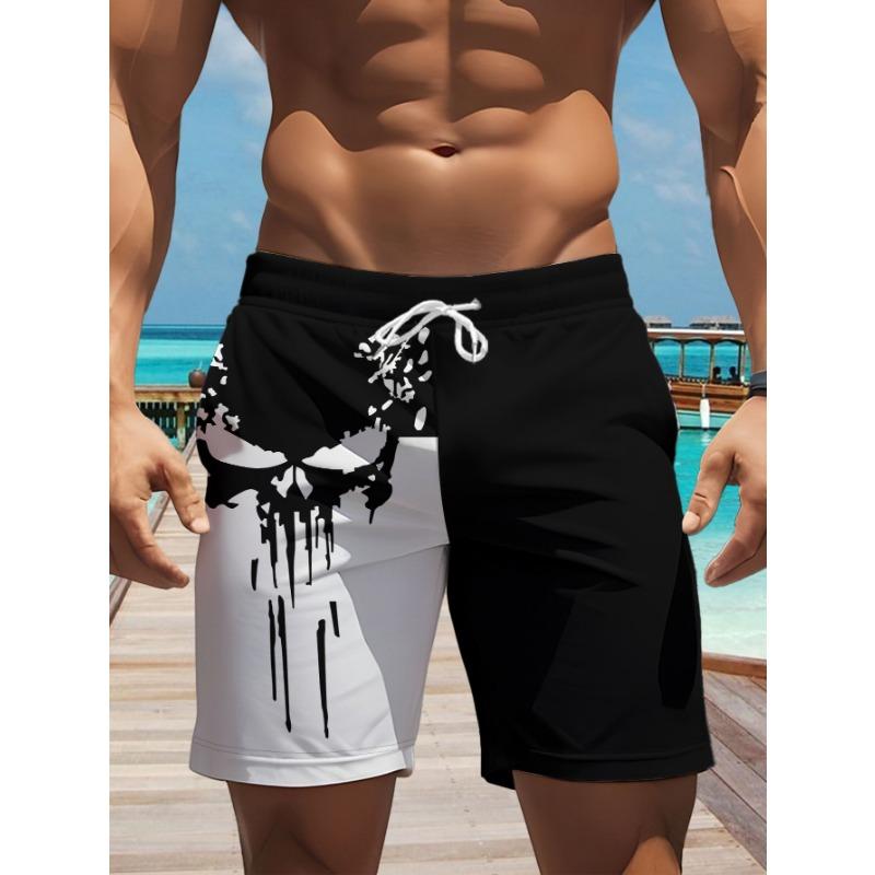 Men's Quick-drying and Breathable Beach Shorts with Colorful Prints, Are Perfect for Use At Outdoor Activities.