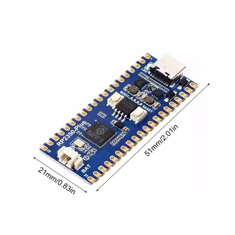 Fortschrittliches RP2350 Plus Mikrocontroller-Board mit 26 GPIO-Pins und USB-Typ-C-Schnittstellen