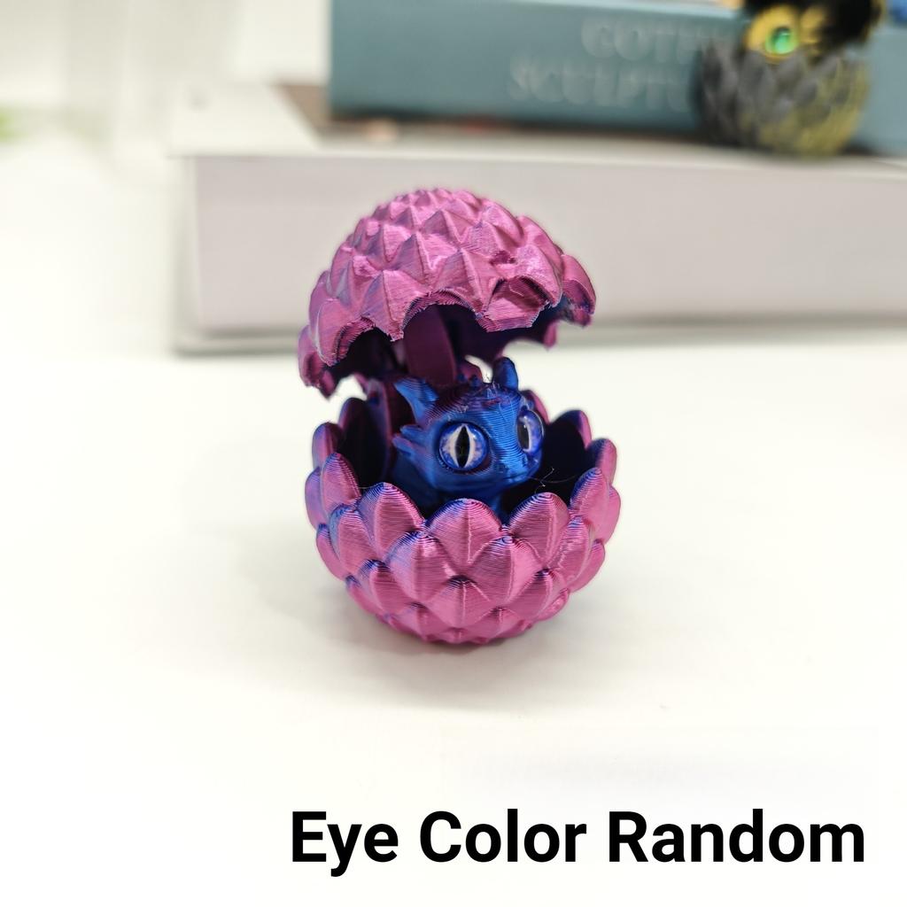 3D Printed Dragon Egg Figures Animal Toys MIni Dragon Fidget Toys Simulation Eyes Home Accessories Desktop Decor Kids Toys Gifts