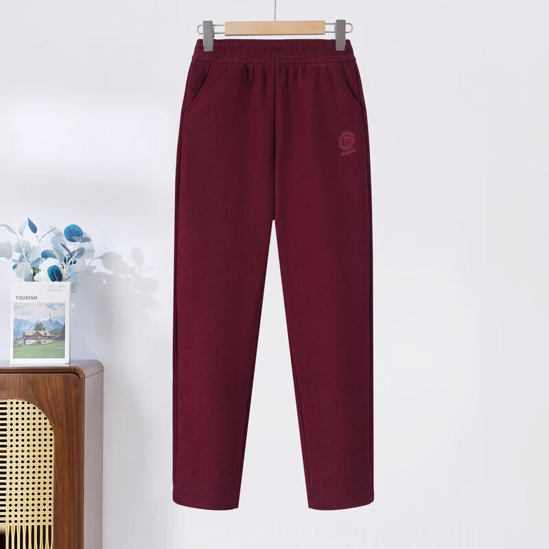 Hodo Women's Corduroy Plush Lined Tapered Pants