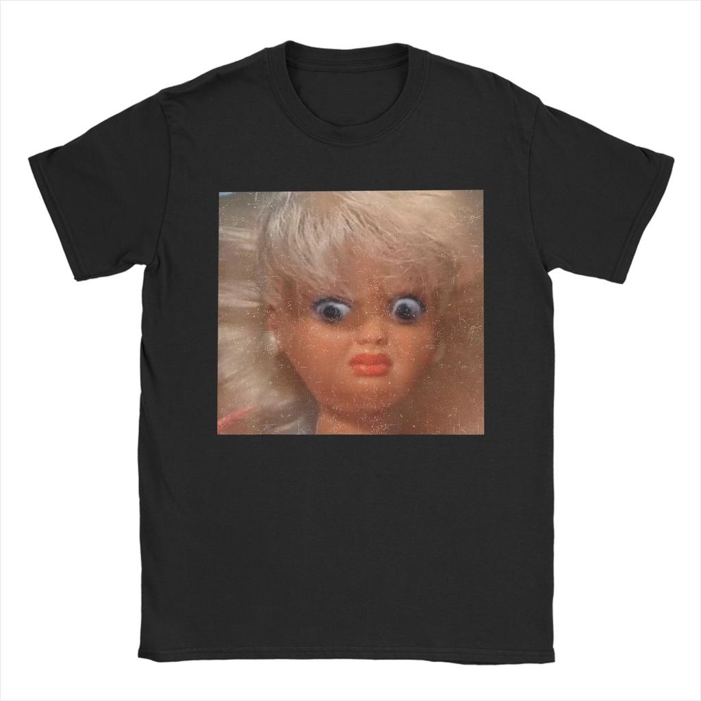 Unisex Disgusting Doll Face Meme T Shirts Cotton Clothes Awesome Short Sleeve Crewneck Tees Plus Size TShirts
