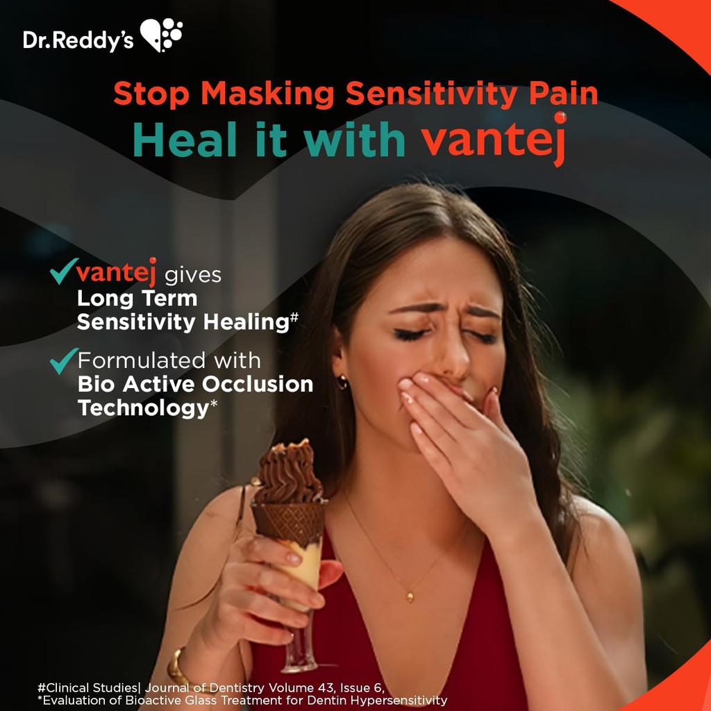 Vantej Sensitivity Protection Toothpaste 100 Grams Pack Of 2 Long Lasting Relief For Sensitive Teeth