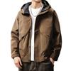 Premium Men's Outdoor Hooded Windbreaker - Functional, Durable, Autumn/Winter Jacket with Loose Fit and Three-Proof Technology