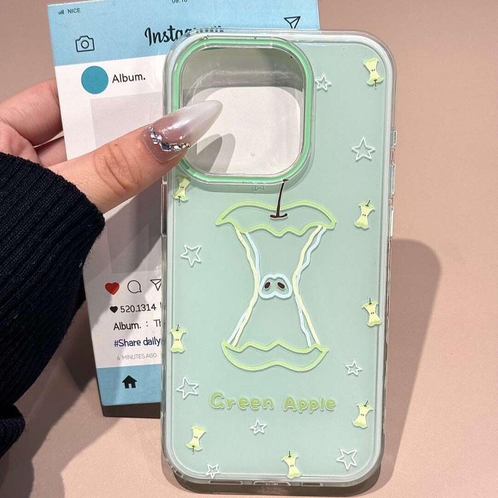 ins Apple core iPhone17promax mobile phone case is suitable for Apple 16Pro white background imd case 15 personalized Air.