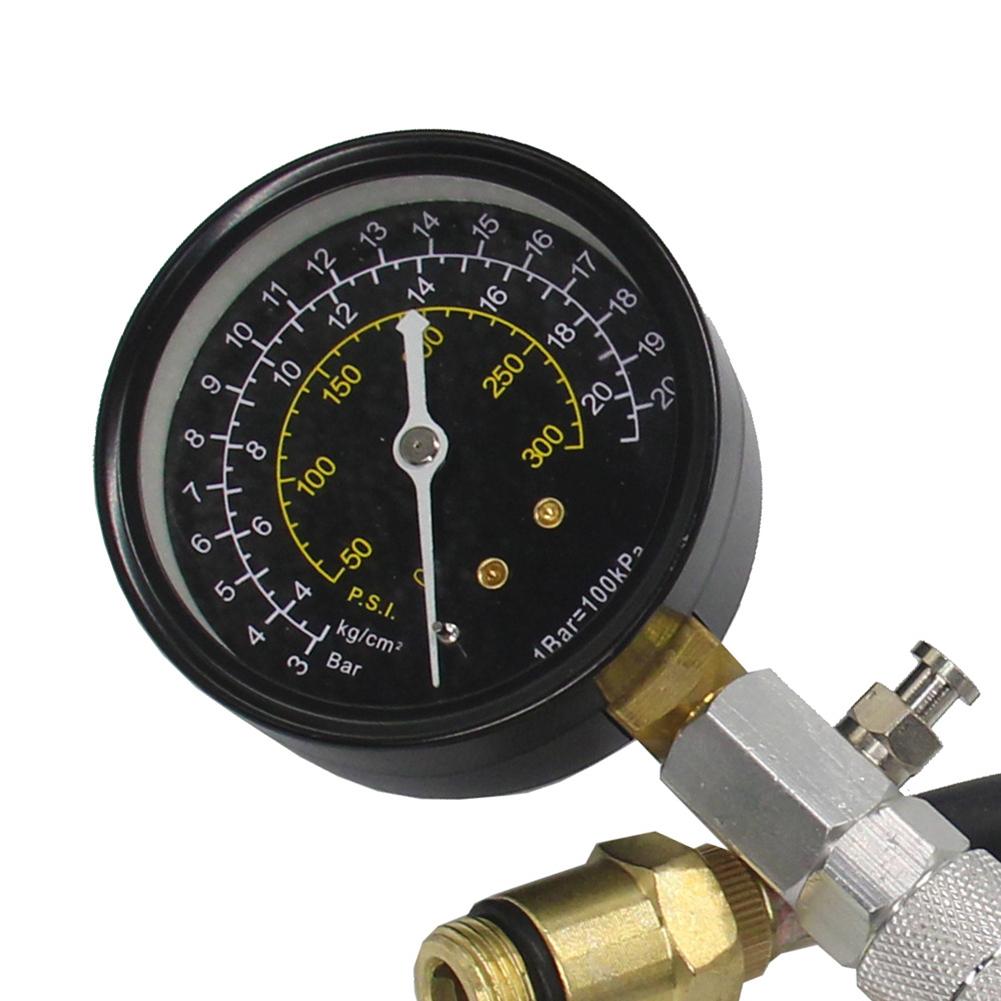 Motorzylinder-Kompressionstester, Prüfgerät, Auto-Check-Test, Reparatur-Werkzeug-Set, 0–300 psi Manometer
