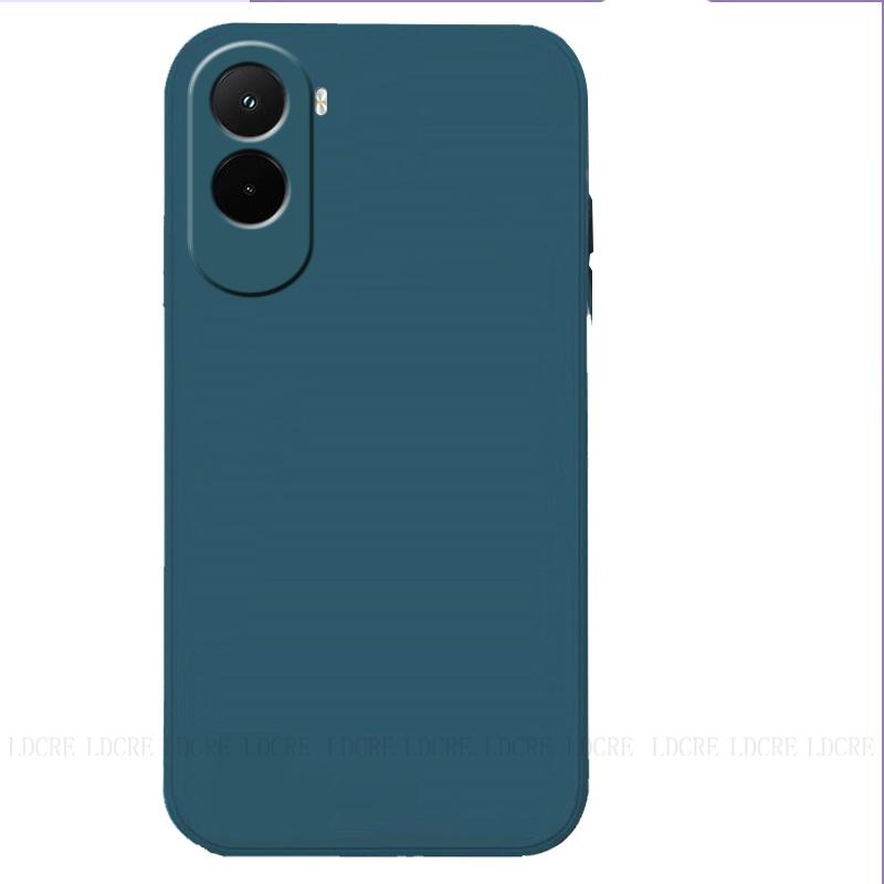 

Для чохла Poco M7 Кришка Xiaomi Poco M7 Capas Протиударний Броньований Бампер для Телефону Оригінальний Рідкий Силікон М який TPU Чохли Poco M7 Plus Poco M7 синій
