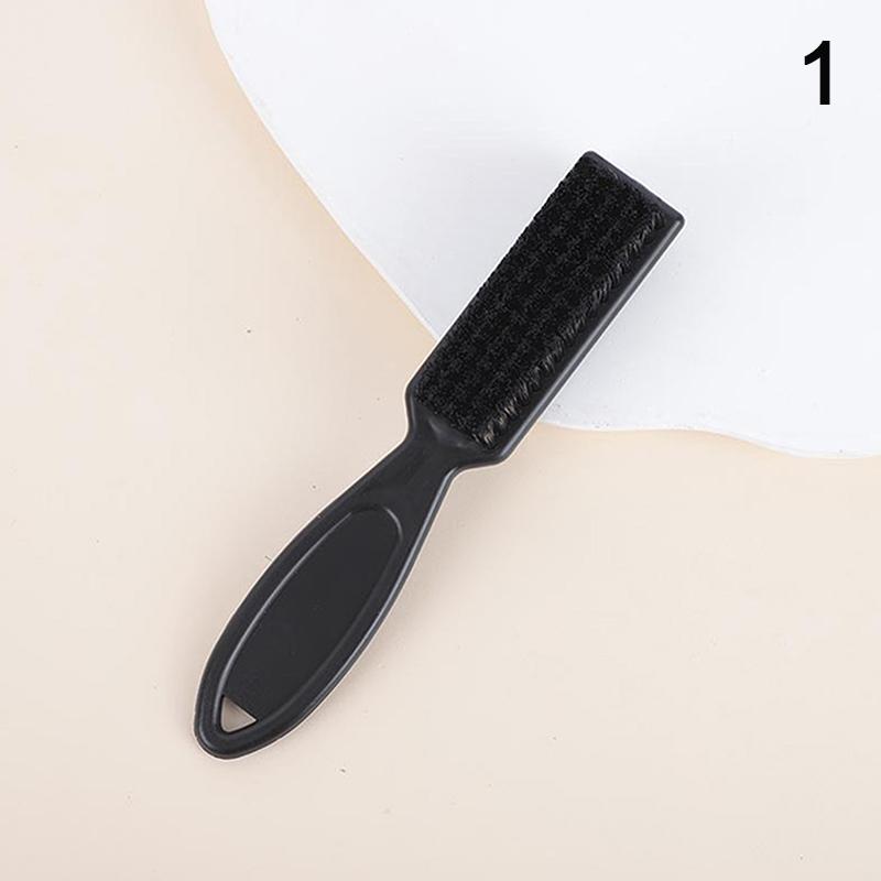 Spazzola Morbida da Parrucchiere Spazzola Nera da Parrucchiere Pulizia Capelli Collo Spolverino Viso Anello Taglio Capelli Pettine per Styling Barba
