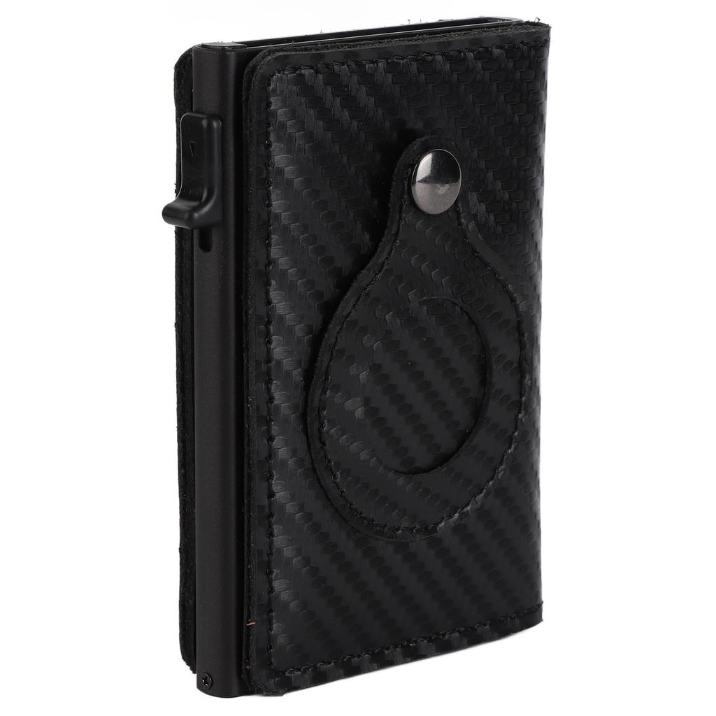 Card Wallet Soft Leather Large Capacity Lose Proof Multifunctional Men Wallet Gift Carbon Fiber
