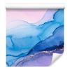 Azure, Blue and Lavender Ink Wallpaper for Living Room and Bedroom 50x1000