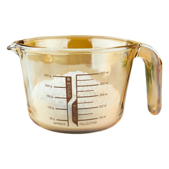 Glass Measuring Cup With Spout 500Ml Heat-Resistant Kitchen Measuring Tool Microwave Safe