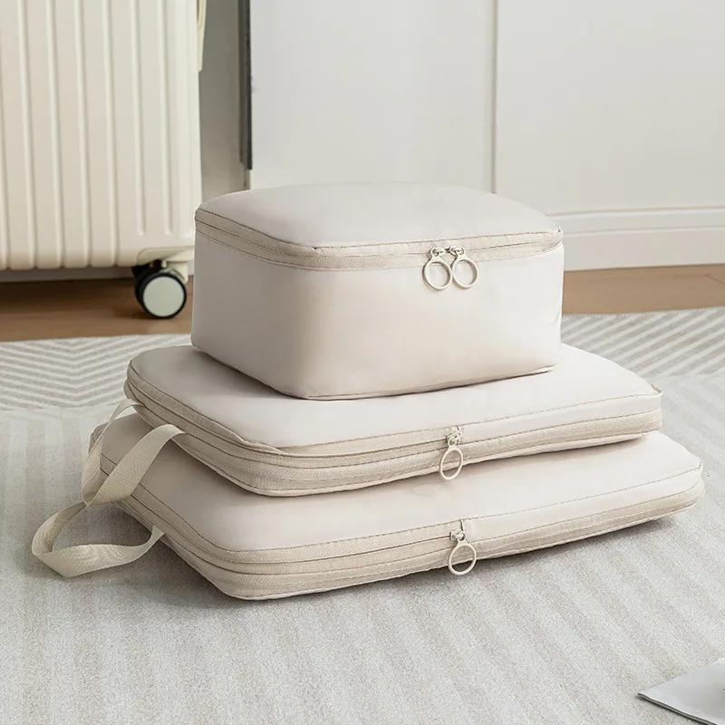 Cube Bag 6pcs Travel Storage Bag Large Capacity Luggage Clothes Sorting Organizer Set Suitcase Pouch Case Shoes Packing